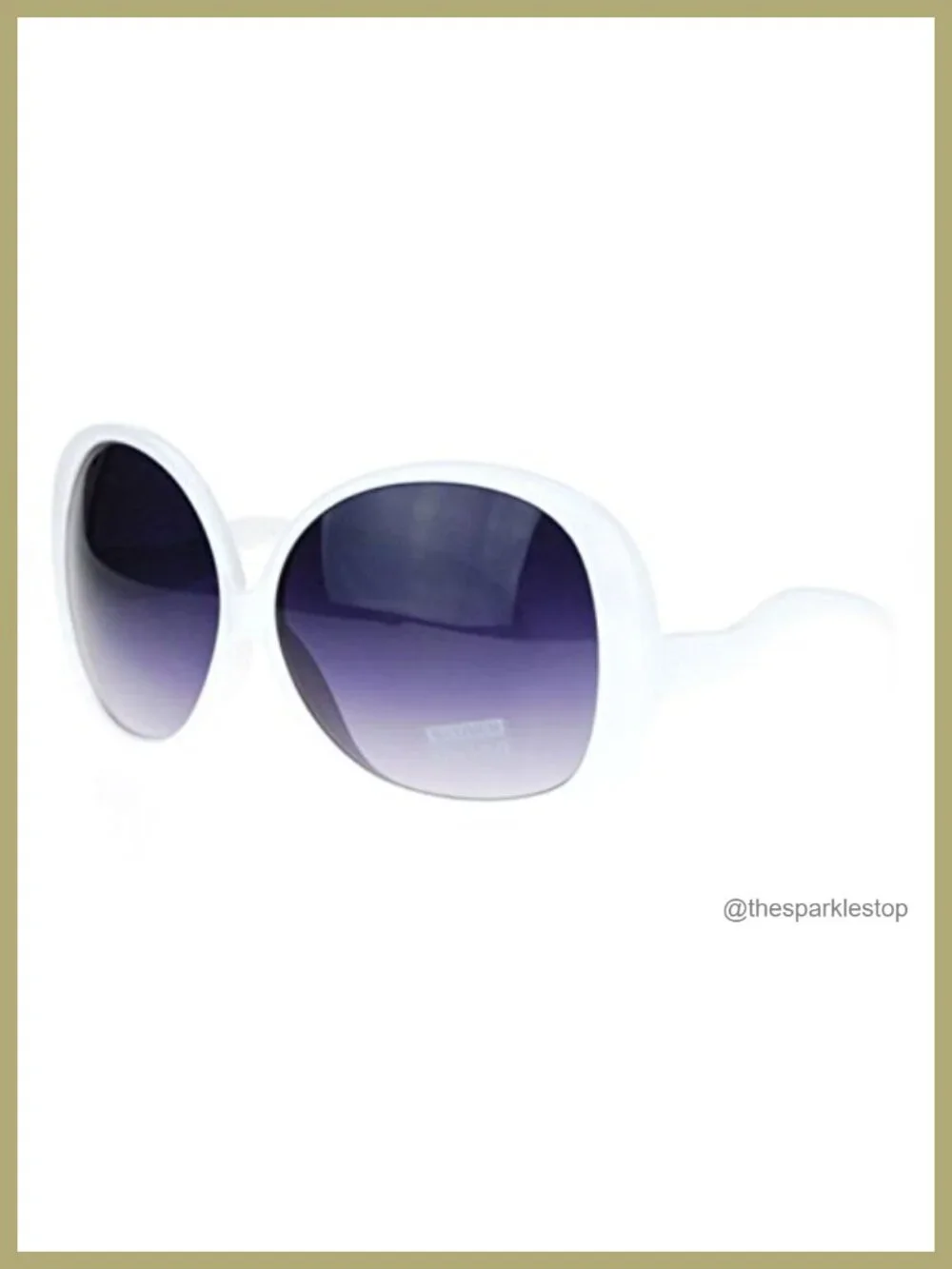 Oversized Retro Sunglasses Plastic Frame UVA UVB Protection Polarized